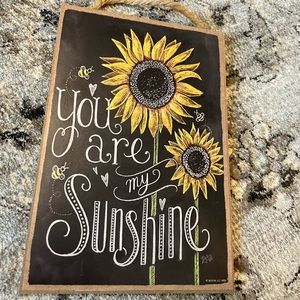 Wooden Sunflower Sign